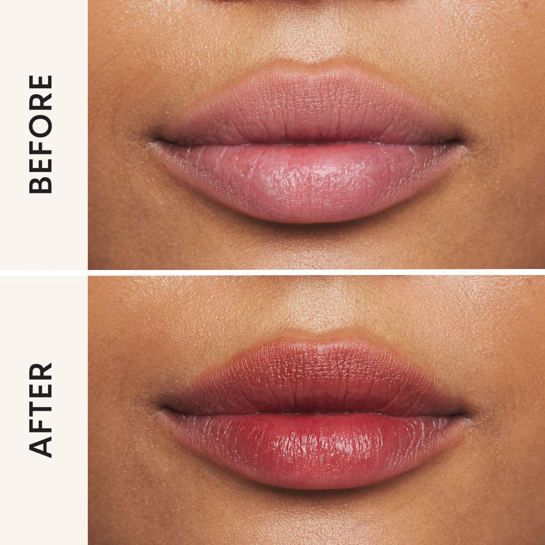Before & After template - Lip stain - dark chocolate