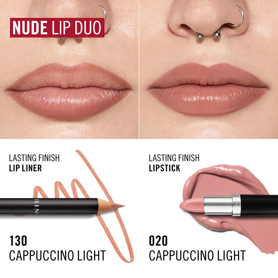 Rimmel Lasting Finish Bullet Satin 25 Ecom Model Close Up Grid C