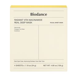 Biodance - Radiant Vita Niacinamide Real Deep Mask 4stk