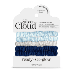 Silver Cloud - Santorini Skinny Schrunchies x 5
