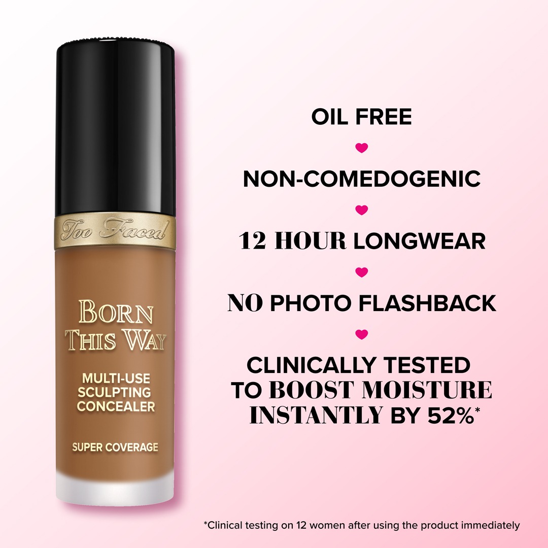 Too Faced - Born This Way Super Coverage Multi-Use Concealer (fleiri litir) - Image 3