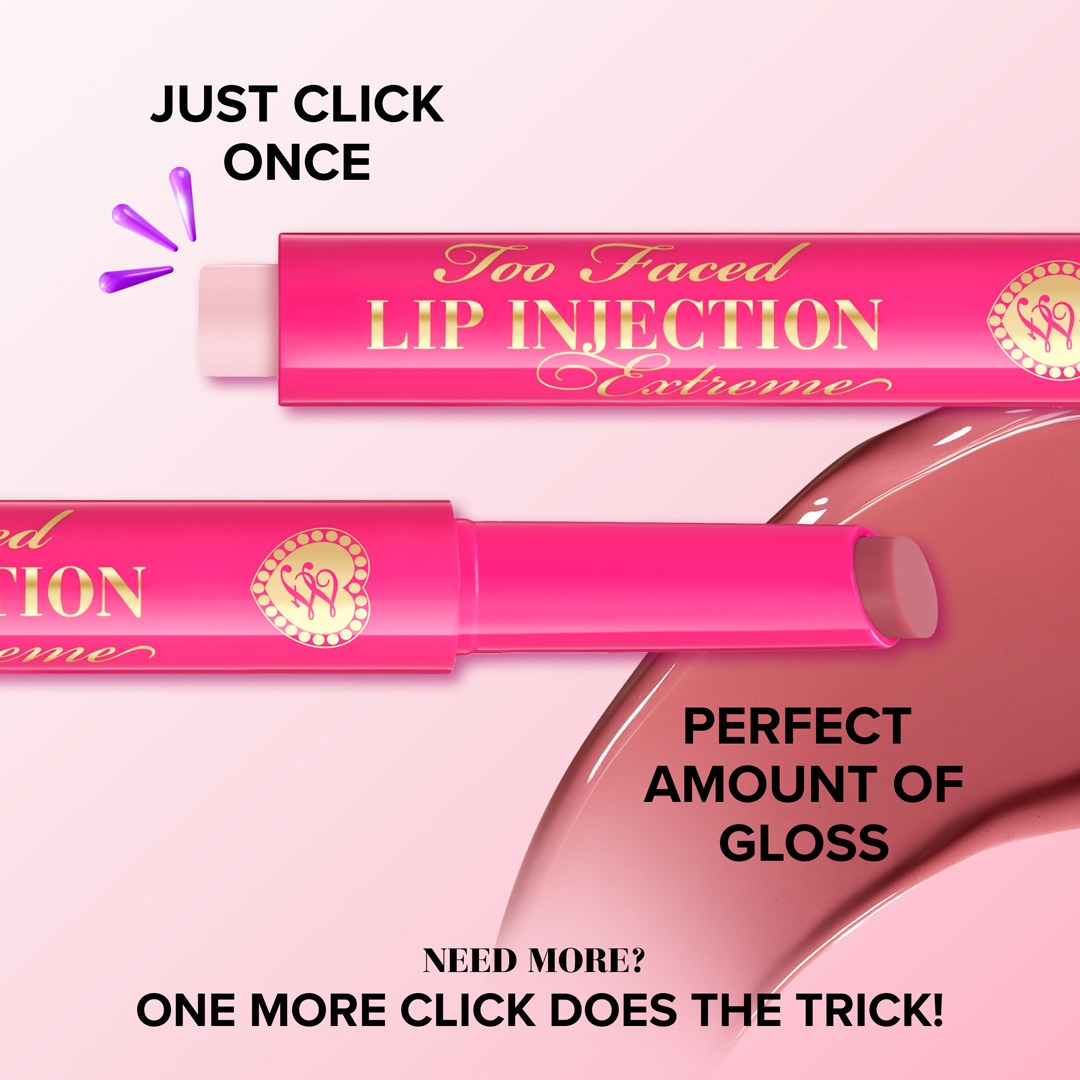 Too Faced - Lip Injection Extreme Plumping Clicks Lip Pen (fleiri litir) - Image 4