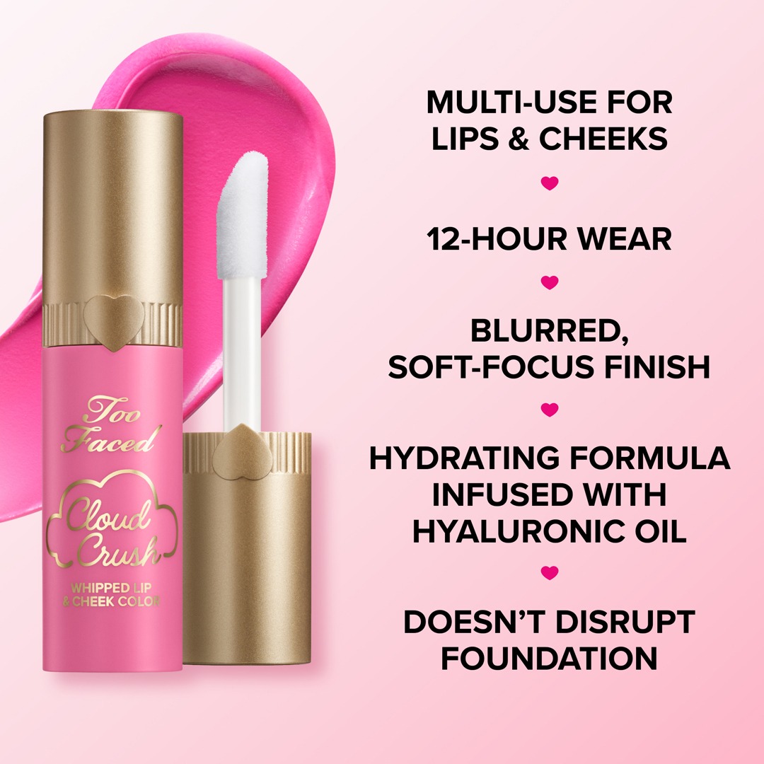 Too Faced - Cloud Crush Whipped Lip & Cheek Color (fleiri litir) - Image 2