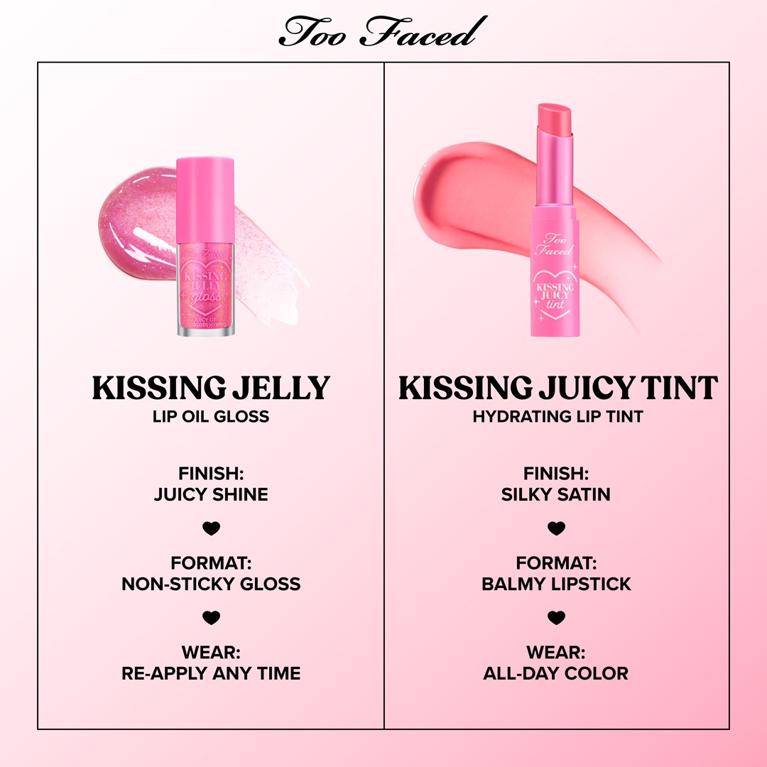 Too Faced - Kissing Jelly Lip Oil Gloss (fleiri litir) - Image 5