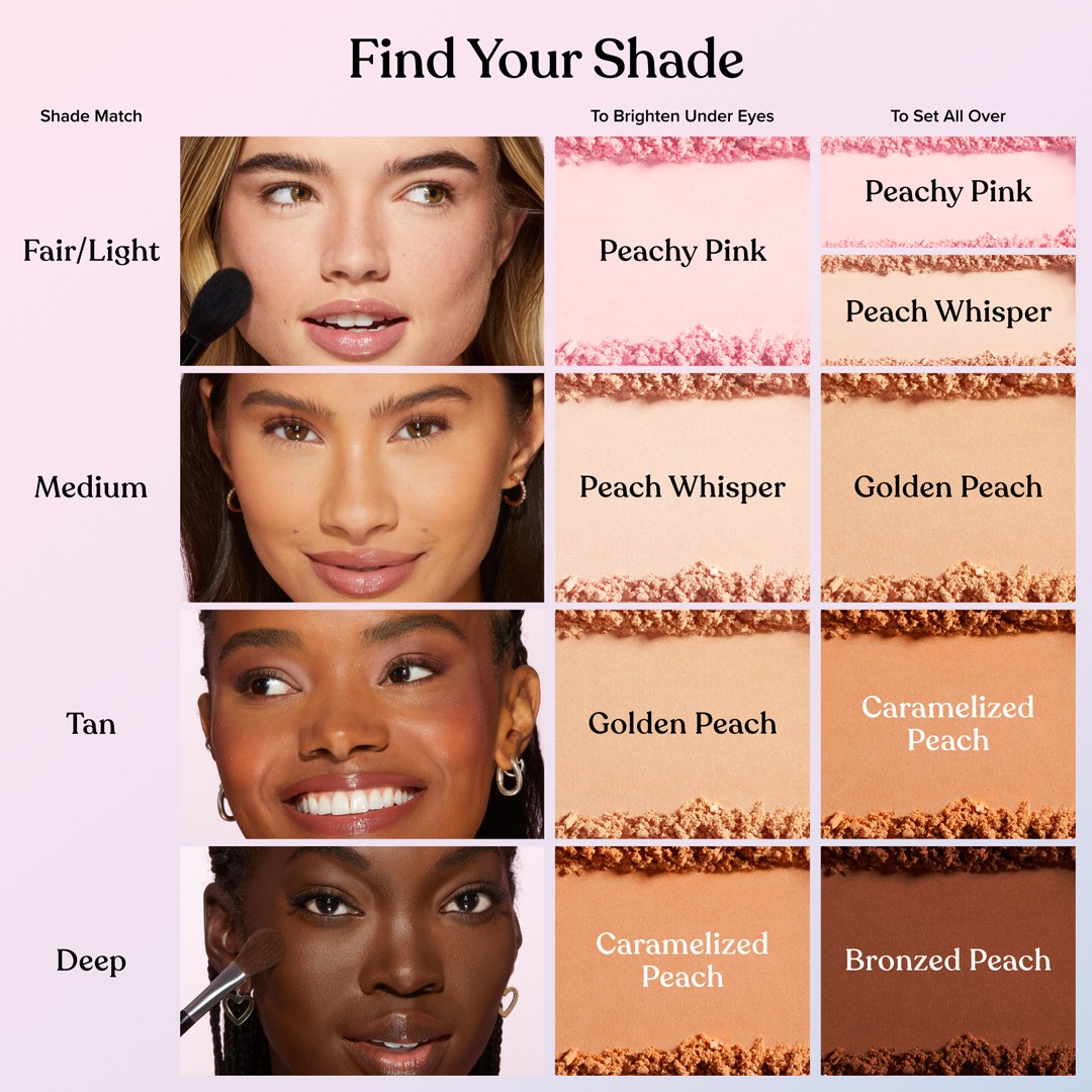 Too Faced - Peach Perfector Setting Powder (fleiri litir) - Image 7