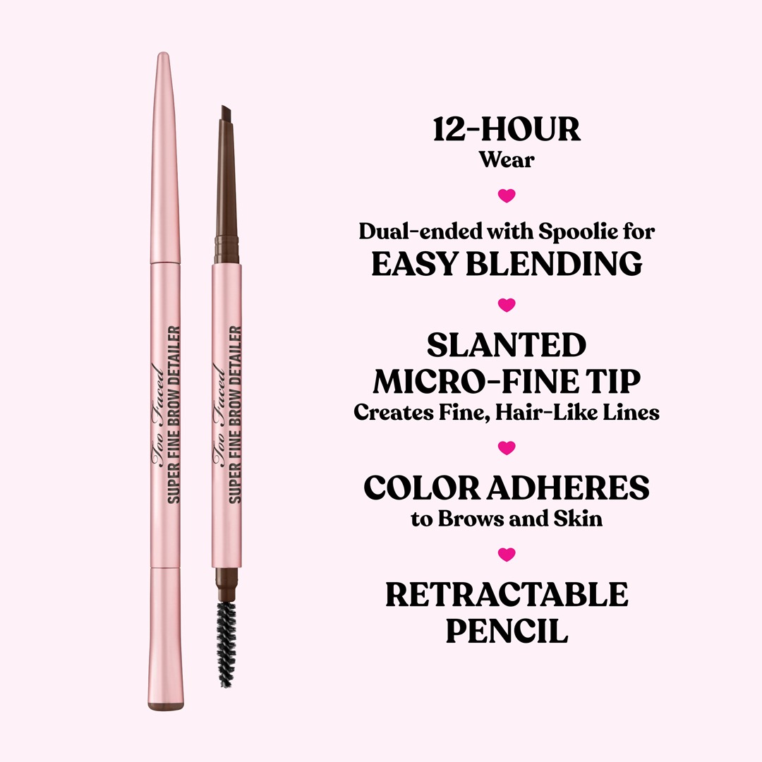 Too Faced - Super Fine Brow Detailer Eyebrow Pencil (fleiri litir) - Image 3