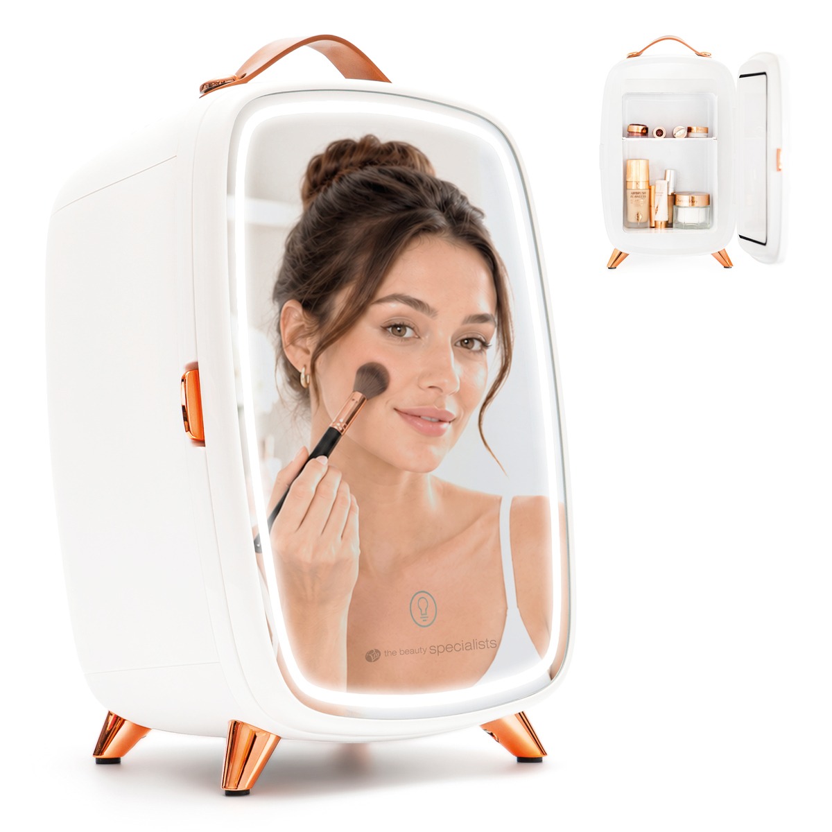 Rio Beauty - Beauty Skincare Fridge With Mirror - Image 1