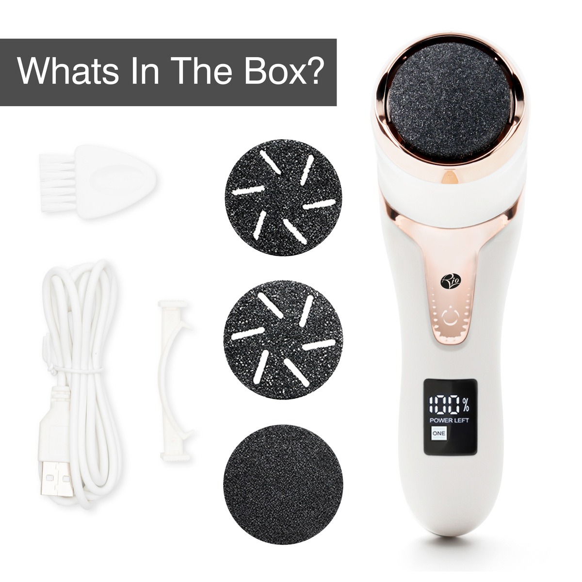 Rio Beauty - Go Smooth Electric Foot File Hard Skin Remover with Vacuum Action - Image 12