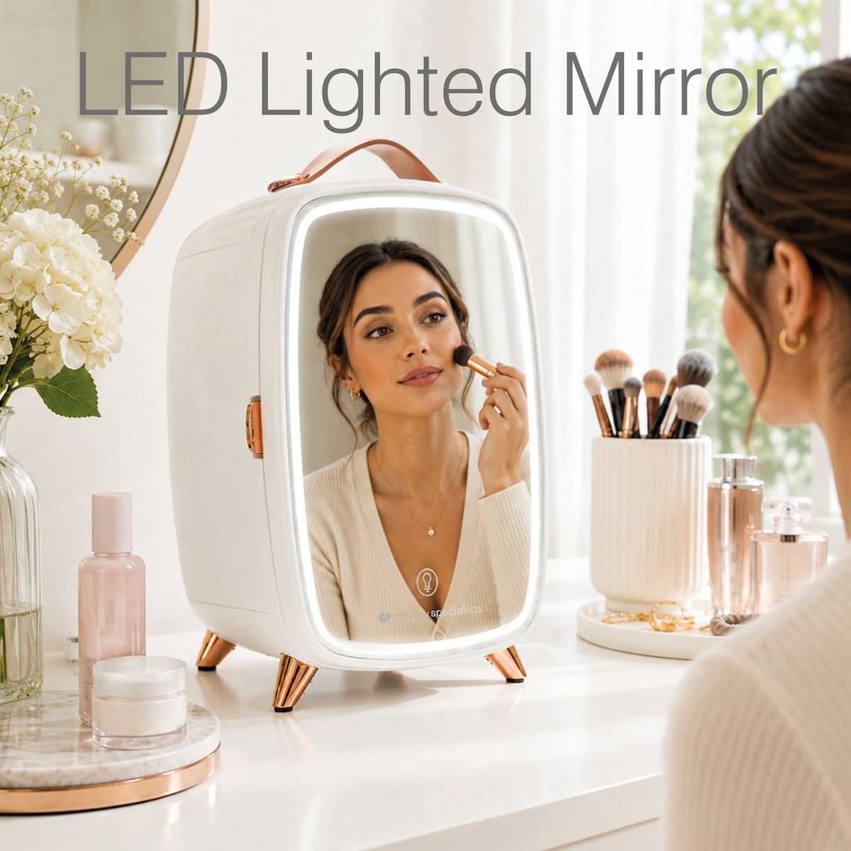 Rio Beauty - Beauty Skincare Fridge With Mirror - Image 11