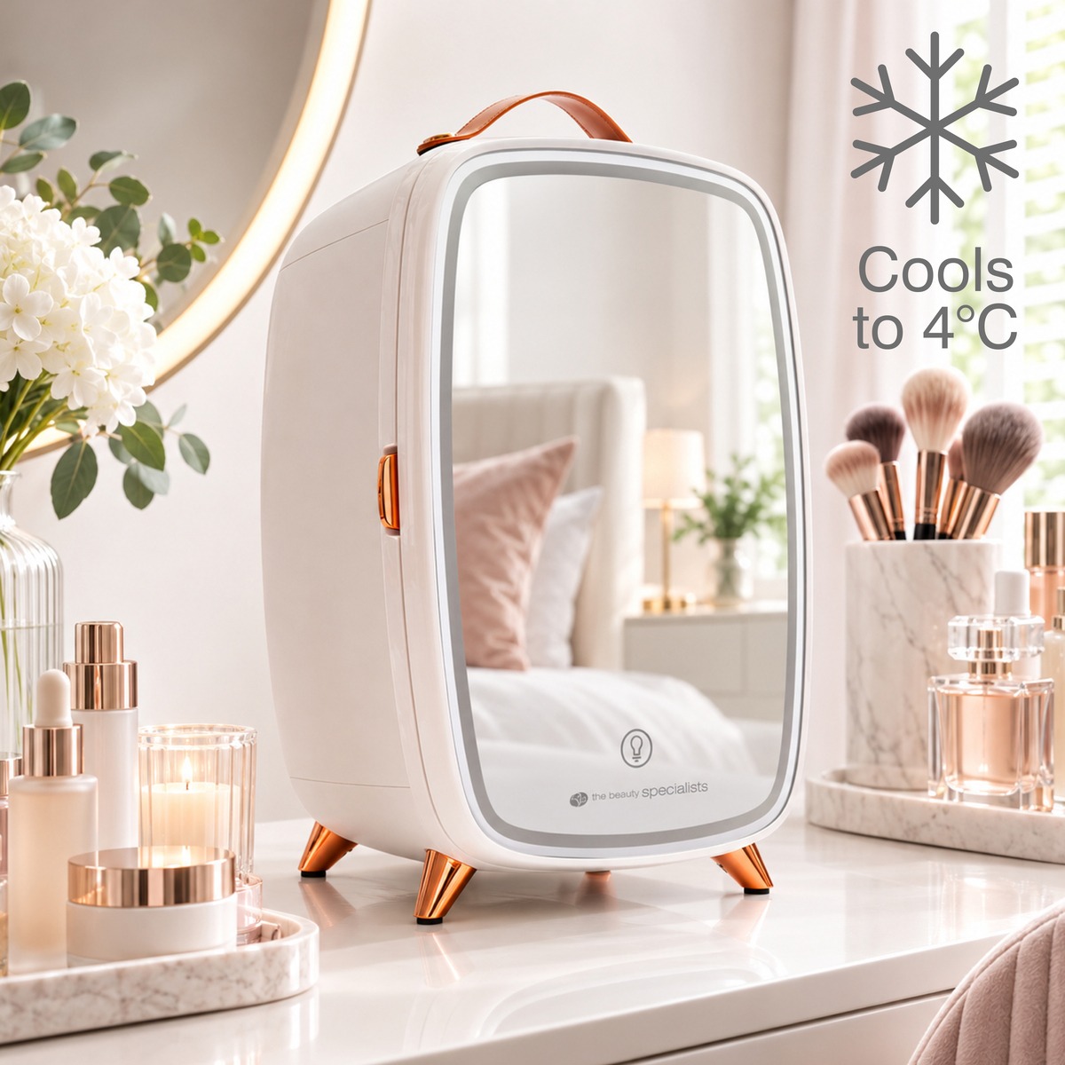 Rio Beauty - Beauty Skincare Fridge With Mirror - Image 10