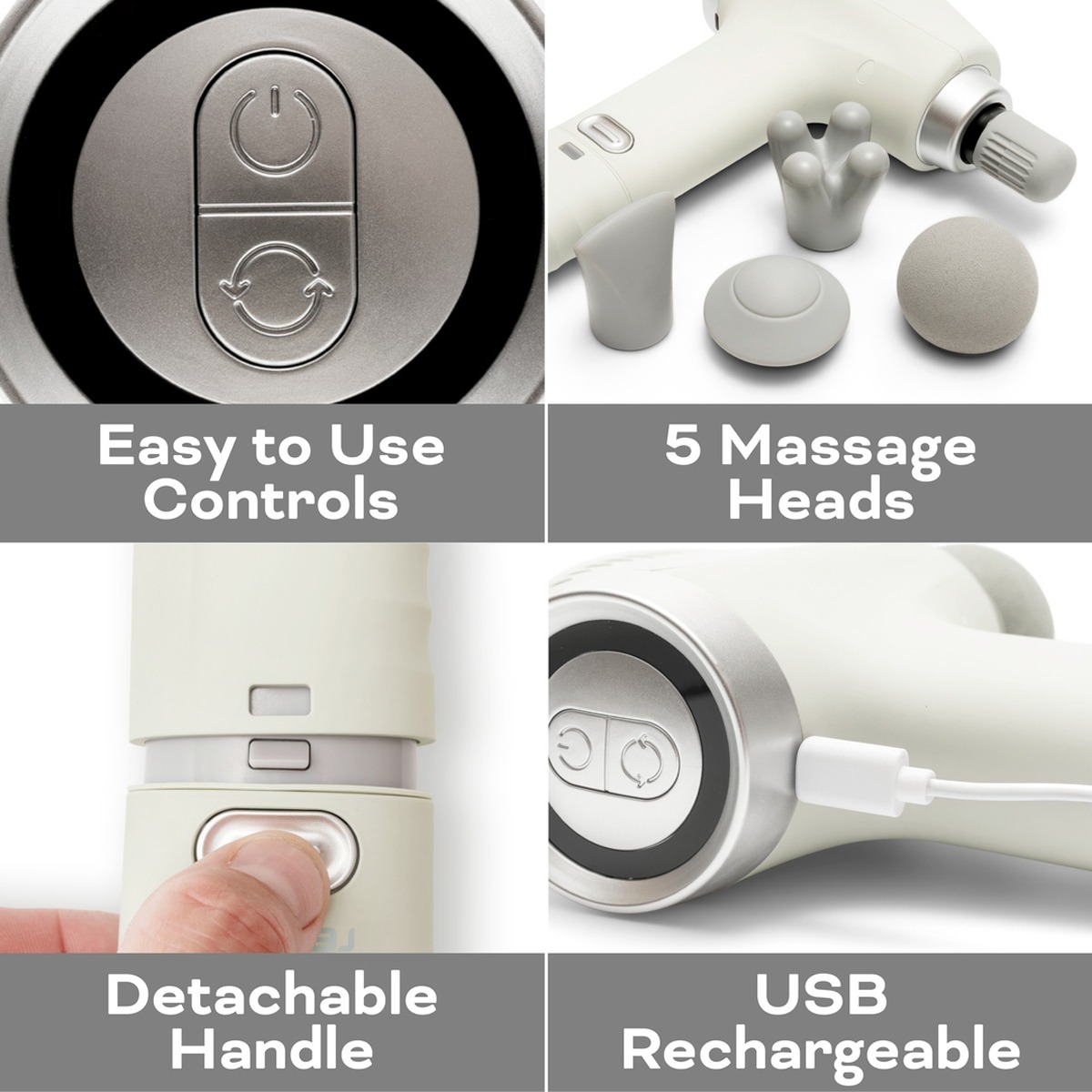 Reviber - Deep Tissue Percussion Massage Gun with Long Reach Handle - Image 6