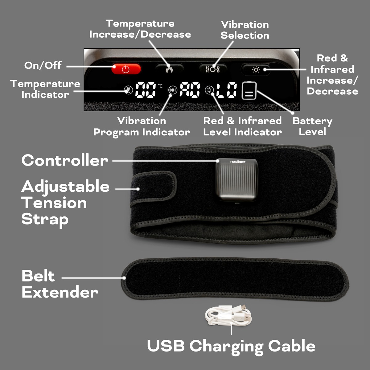 Reviber - Reviber Zen Physio Back Therapy Belt - Image 7