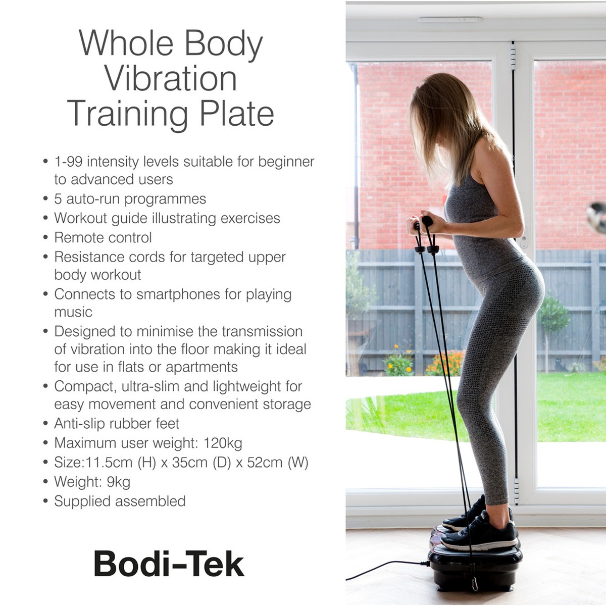 Bodi-Tek - Whole Body Vibration Training Exercise Plate - Ultra Slim - Image 9