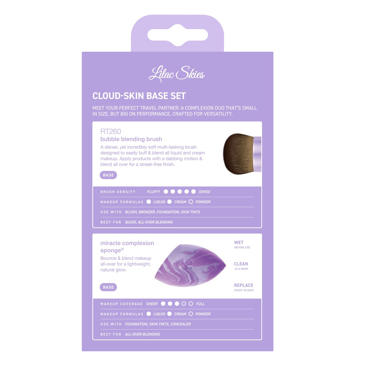 Real Techniques - Lilac Skies - Cloud Fluff Base Kit - Image 2